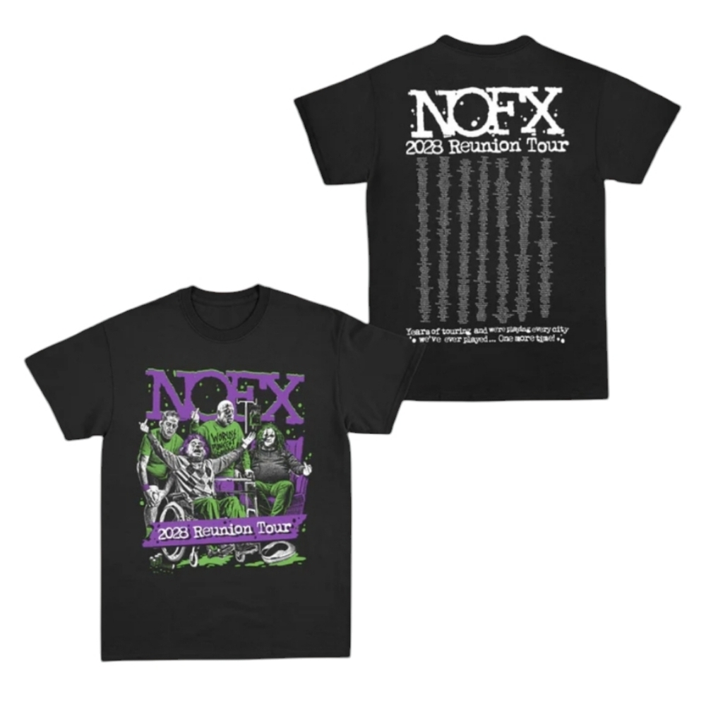 NOFX Final Tour Reunion 2028 (Every City Ever) T-shirt XL NWT